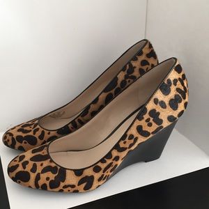 Franco Sarto Leopard wedge heel, sz8.5 - NEW